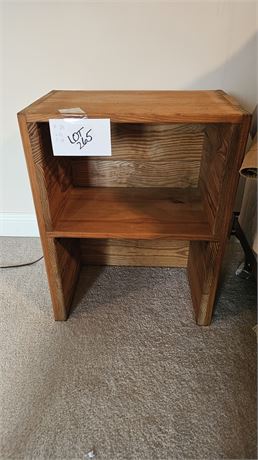 Wood Night Stand W/ Shelf