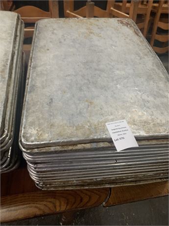Commercial-Grade Aluminum Baking Sheets (Lot of 15)