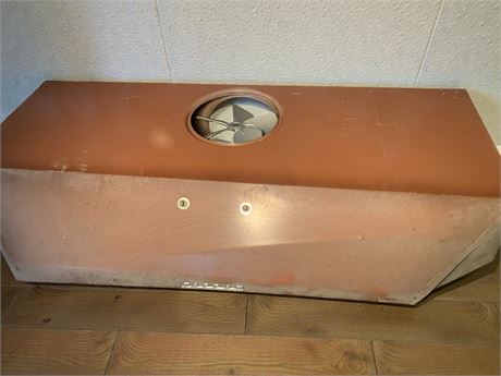 Vintage Metal Kitchen Range Hood W/Built-In Exhaust Fan
