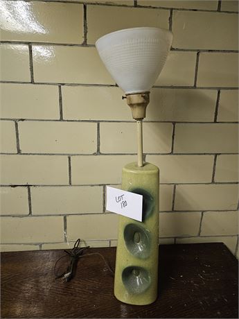 MCM Two Tone Green Table Lamp