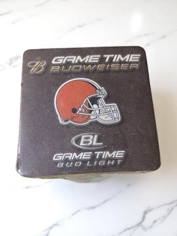 Budweiser/Bud Light Game Time Cleveland Browns 2005 Schedule Unopened Coasters