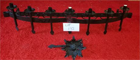Metal Gothic Style Wall Mount Candle Holder