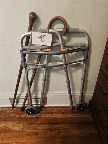 Wood Walking Canes & Folding Walker