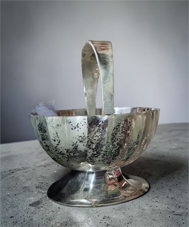 Vintage EPNS Silver-Plated Basket/Bowl W/Handle (Boxed Lot)