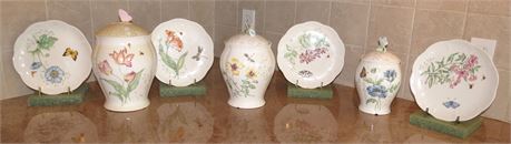 Lenox Butterfly Plates, Canisters