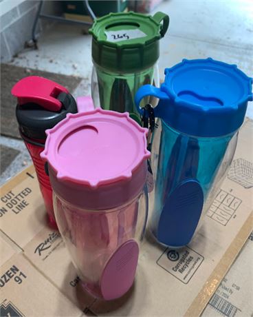 Water Bottle/Tumbler Lot Of 4 Rubbermaid & Breast Cancer Awareness NEW