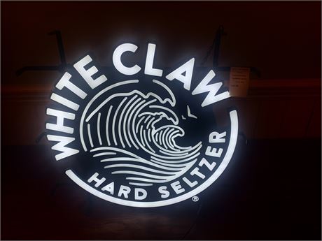 White Claw Hard Seltzer LED Neon Line Bar/Pub Lighted Advertising Sign (2019)