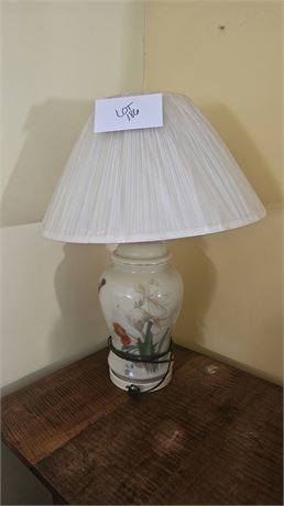 Ceramic Floral Table Lamp