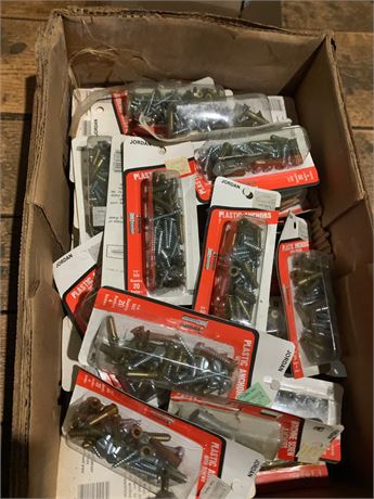 Jordan Plastic Wall Anchors & Screw Lot