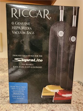 *NIB Riccar Vac Bags for Supra Lite Vac~6 count