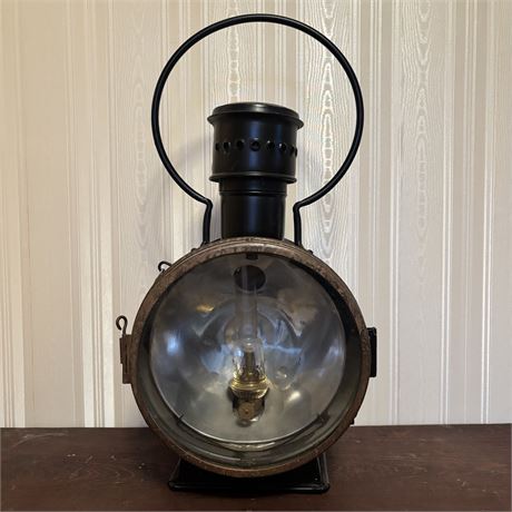 Unger Train Engine Headlight Lantern w/ Rare Kosmos Brenner Kerosene Burner