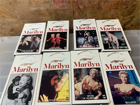 Vintage Marilyn Monroe VHS Movie Lot - Niagara - The Seven Year Itch & More