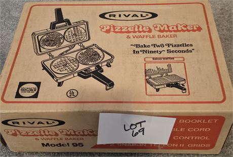 Rival ( In-Box) Pizzelle & Waffle Baker