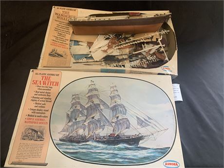 Aurora Plastic Sea Witch & The Wanderer Whale Ship Model Ships - PARTS ONLY