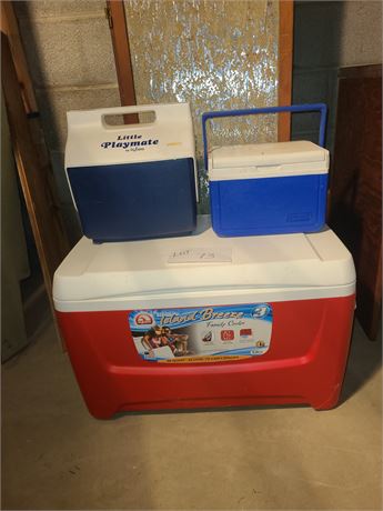 Mixed Cooler Lot - Igloo 48 Quart / Playmate & More