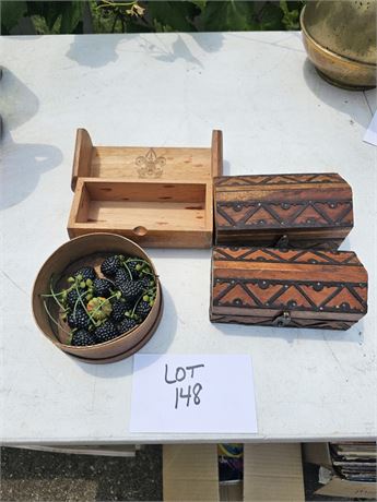 Mixed Wood Trinket/ Jewlery Boxes