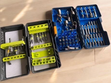 Ryobi Cordless Tool Bit Sets In Carrying Cases (2)
