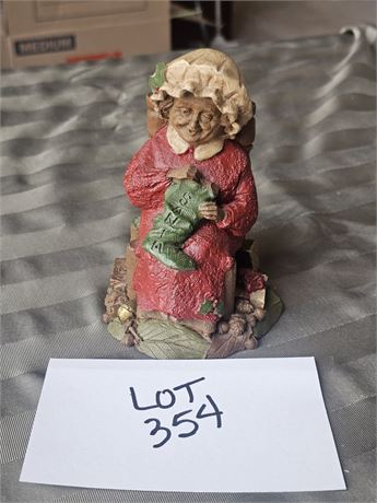 Tom Clark Creations 1987 "Mrs. Claus" Gnome Figurine – Artist Signed in Ink