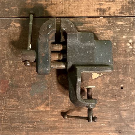Vintage Heavy Duty 3" Clamp-On Vise