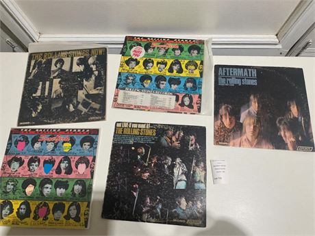 Rolling Stone Album Lot - Now!, Aftermath, Some Girls, Got Live If You Want It!