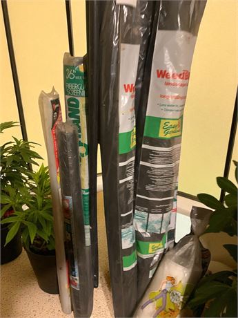 Weed Barrier Landscape Fabric, Plastic Sheeting, Fiberglass Screening & More