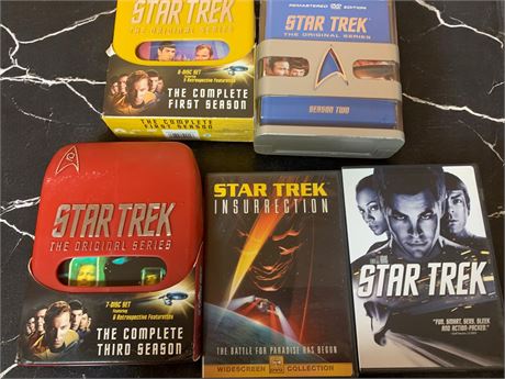 Star Trek DVDs Including Original Series and Movies