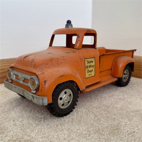 1950's Tonka State Hi-Way Dept. 975 Pick Up Truck Pressed Steel Toy