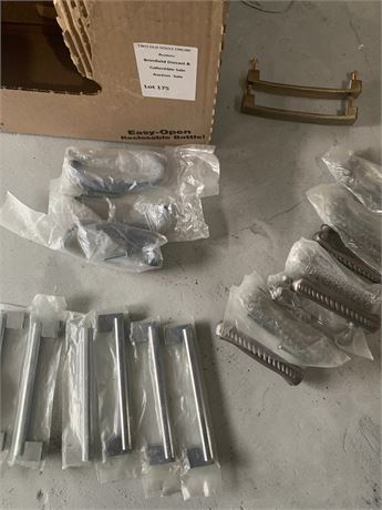 Modern Brushed Nickel or Steel Kitchen/Bathroom Cabinet Hardware Lot