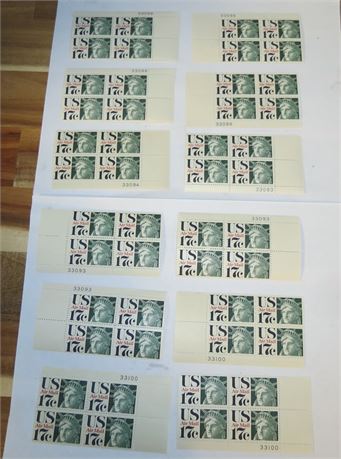 US Air Mail Stamps: "Statue Of Liberty"