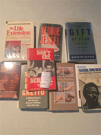 Vintage Book Lot - Health Science, Survival Signals, African-American Literature