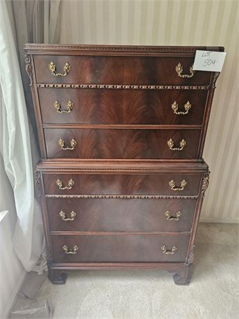 Antique Joerns Brothers Wood Dovetail Dresser