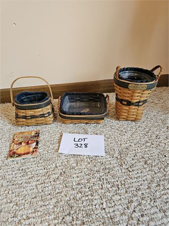 Longaberger '97 / 2001 & 2002 Collectors Club Baskets