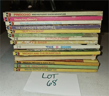 Vintage Mixed Children's Books- Disney, Little Golden Books, Winnie The Pooh,