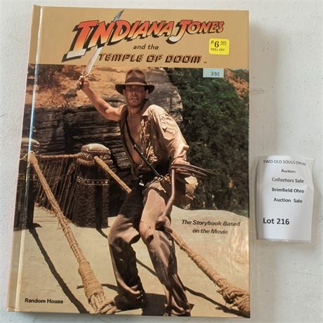 1984 Hardcover Storybook Indiana Jones and the Temple of Doom
