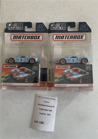 65th Anniversary Series Matchbox Globe Travelers Ford GT40 Die-Cast Cars