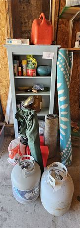 Shelf Cleanout- Shelf Included, Outdoor Rug, Quick Crete, Chemicals, & More