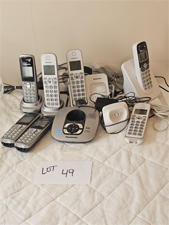 Mixed Cordless Phone Lot - V-Tech & Panasonic