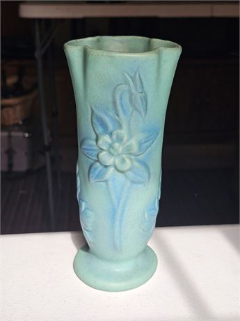 Van Briggle 1930's Ming Blue Columbine Vase