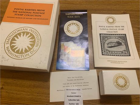 Smithsonian Institution 35MM Slide Set Postal National Rarities Postage Stamps