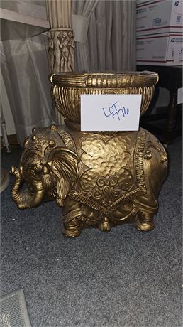 Asian Inspired Elephant Paper Maché Plant Holder