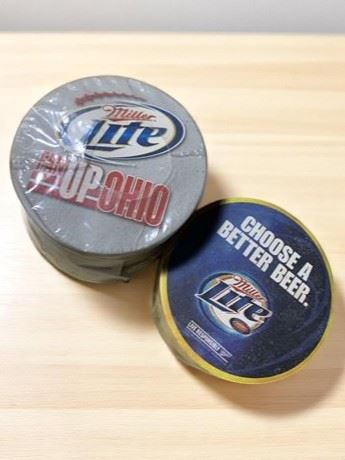 Miller Lite Fan Up Ohio 2011 Schedule Better Beer Unopened Drink Coaster Sets