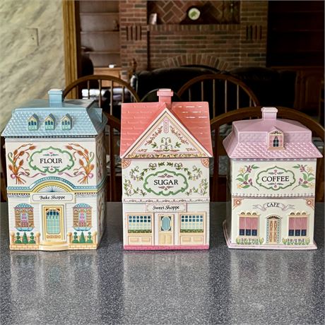 The Lenox Village Kitchen Canisters - Set of 3