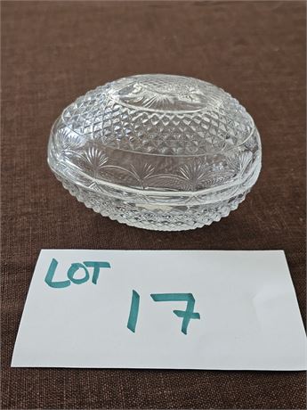 Fostoria Avon Glass Egg Box