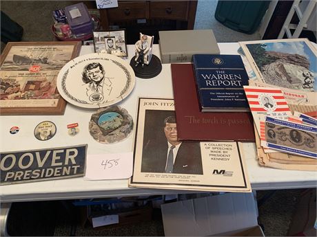 Presidential Lot Featuring JFK Abraham Lincoln Hoover & More