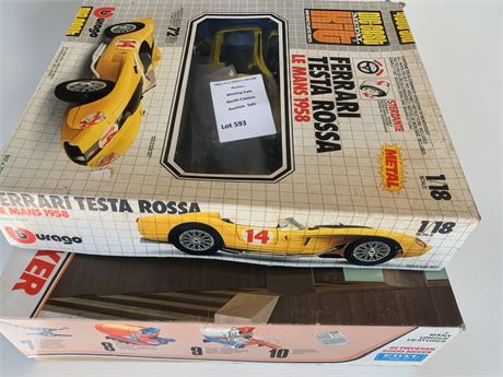 1958 Ferrari Testa Rossa Le Mans Model Car, Ertl International Paystar Model Kit