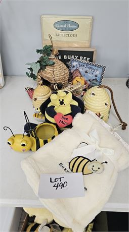 Bumble Bee Theme Decor - Throw Blanket, Planter, Teapot & More