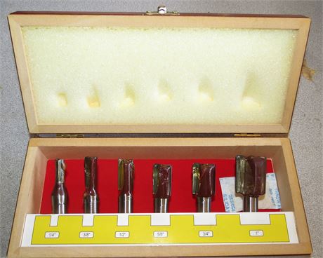 1/2" Shank Straight Router Bits