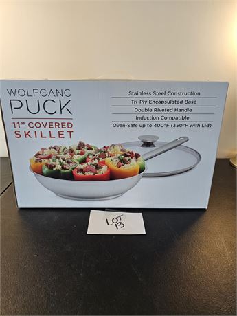 Wolfgang Puck 11" Covered Skillet New In Box
