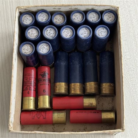 Vintage Mixed Shotgun Shell Lot - Peters & Winchester