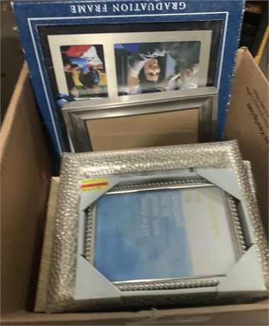 Photo Frame Lot - Various Styles & Sizes (Some New)